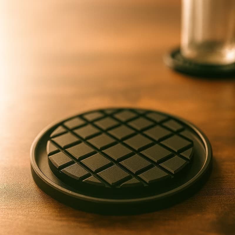 coasters 金屬 杯墊  圓型  置物 紙鎮 10CM 台灣製造(鬆餅款)