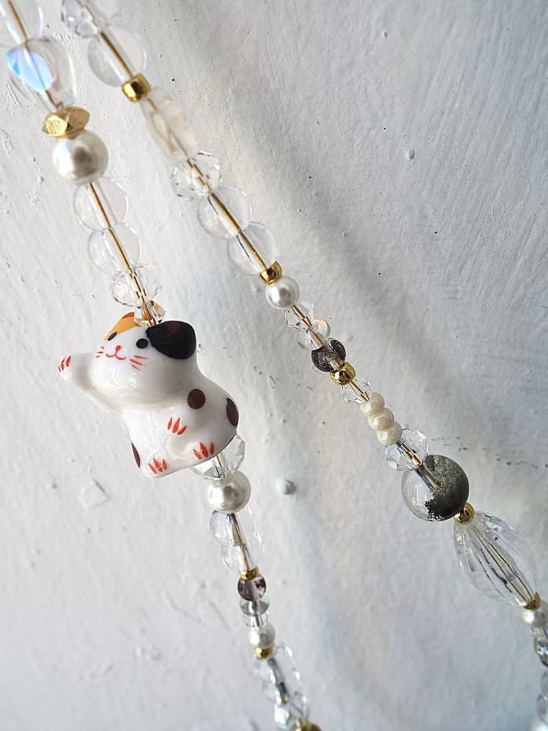 招手款胖墩墩  招財貓 事業運 綠幽靈 手機掛飾  附連接墊片