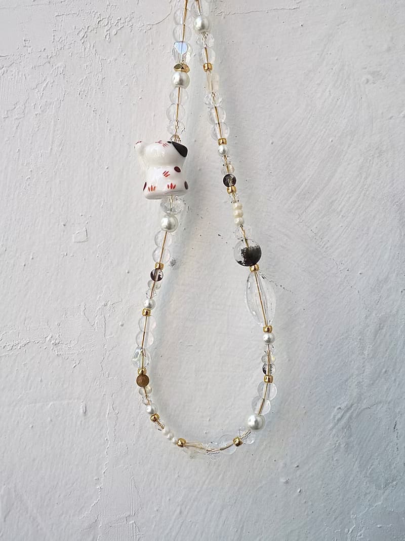 招手款胖墩墩  招財貓 事業運 綠幽靈 手機掛飾  附連接墊片