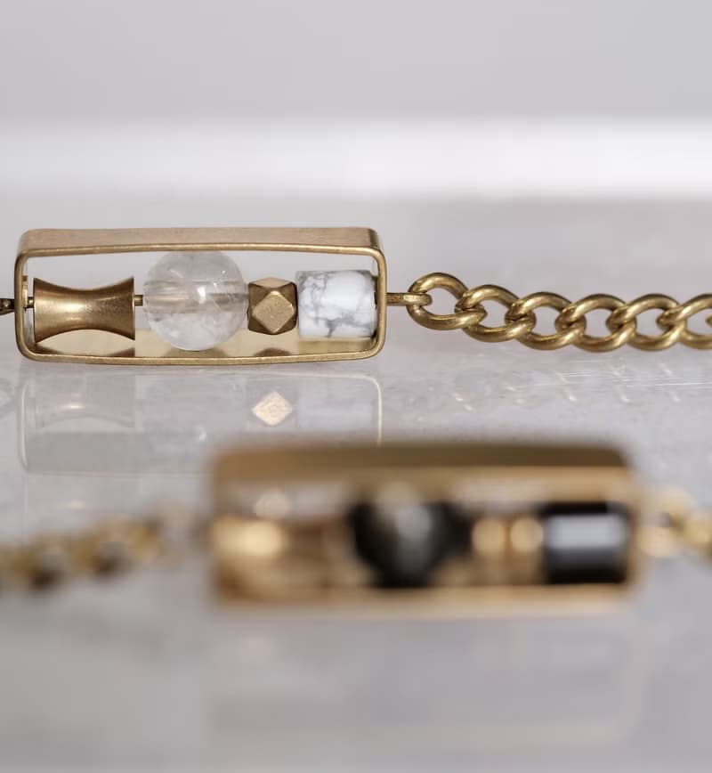 【手鍊】光陰流沙/黃銅/天然石