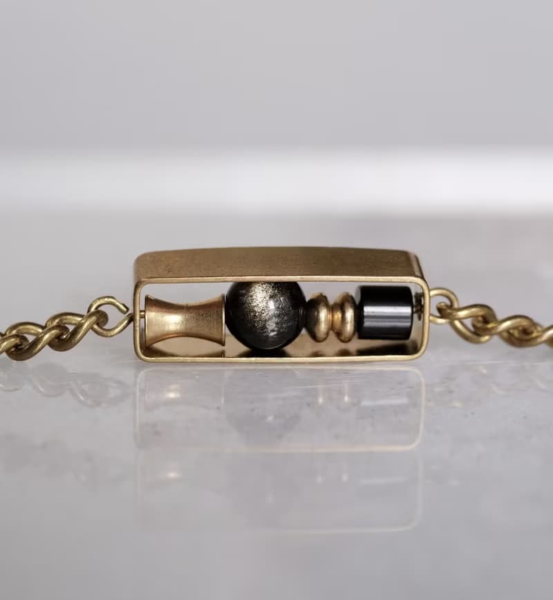 【手鍊】光陰流沙/黃銅/天然石