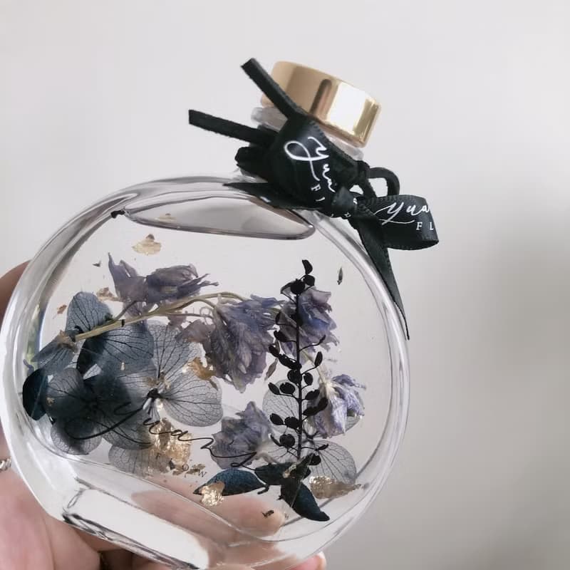 聖誕節禮物 繡球花 浮游花夜燈 永生花 乾燥花 精油擴香 畢業送禮