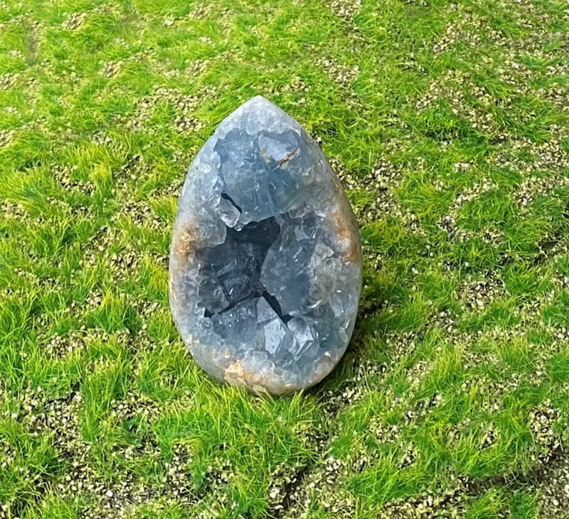 超美天然原礦深藍色天青鎮 天青石簇 藍水晶  療癒 淨化 開運