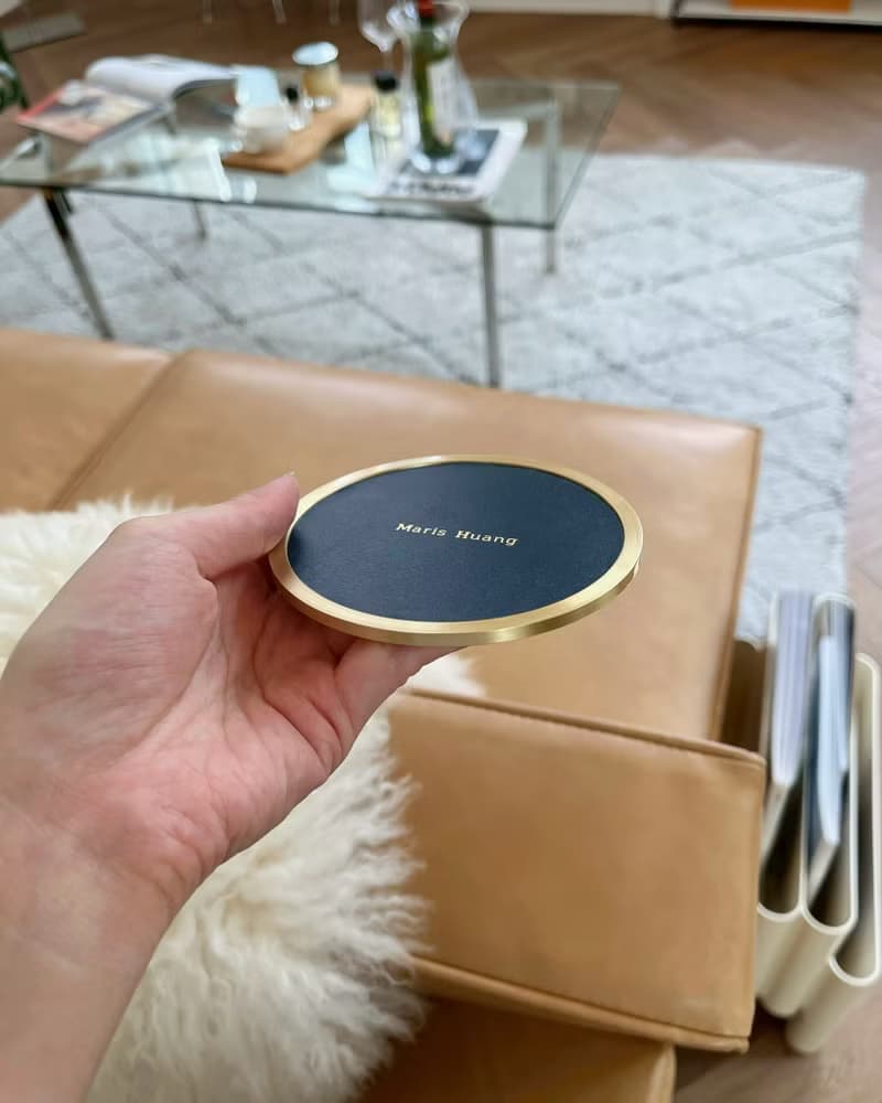 黃銅皮革杯墊－2入組 & 4入組