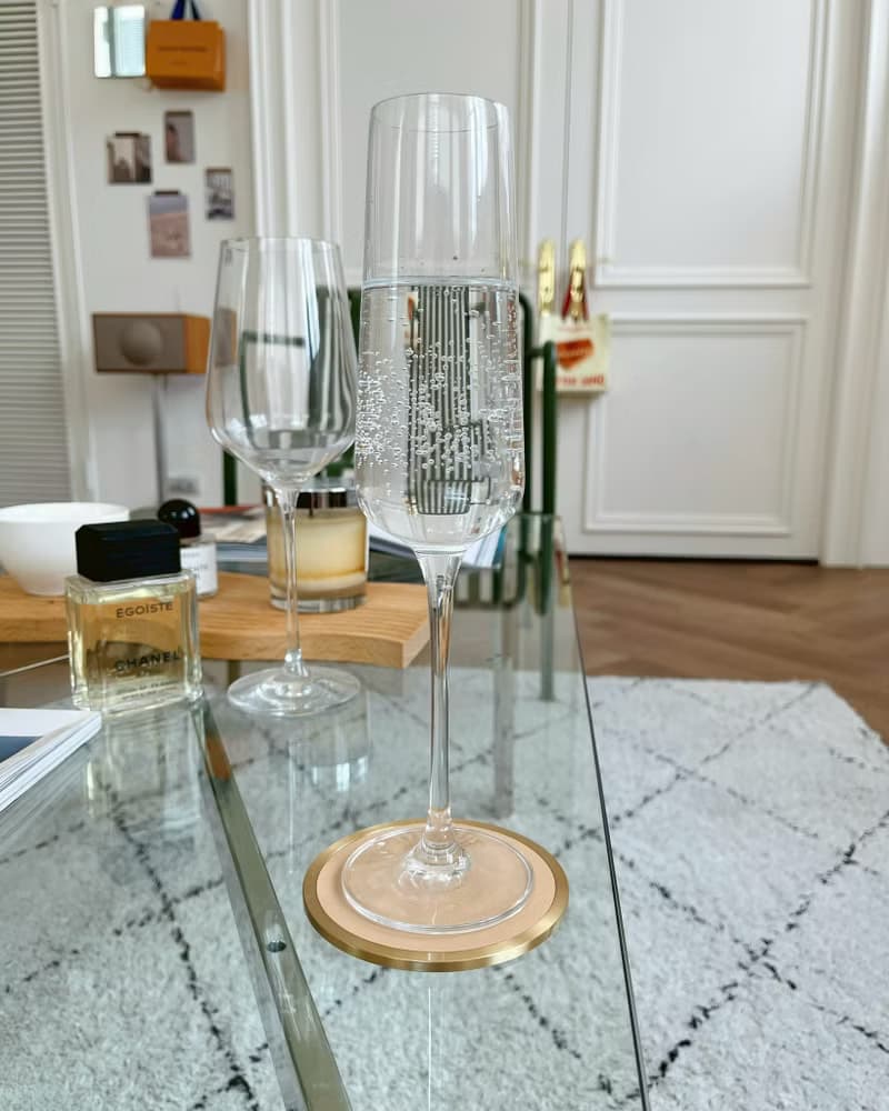 黃銅皮革杯墊－2入組 & 4入組