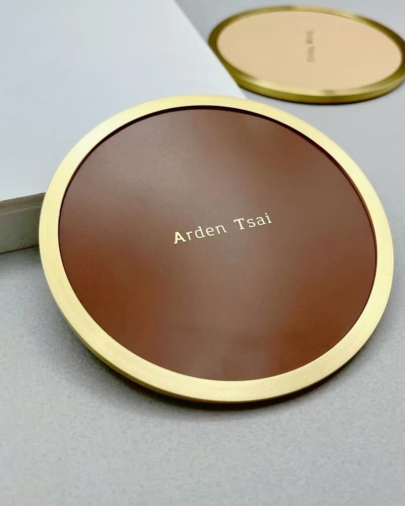 黃銅皮革杯墊－2入組 & 4入組