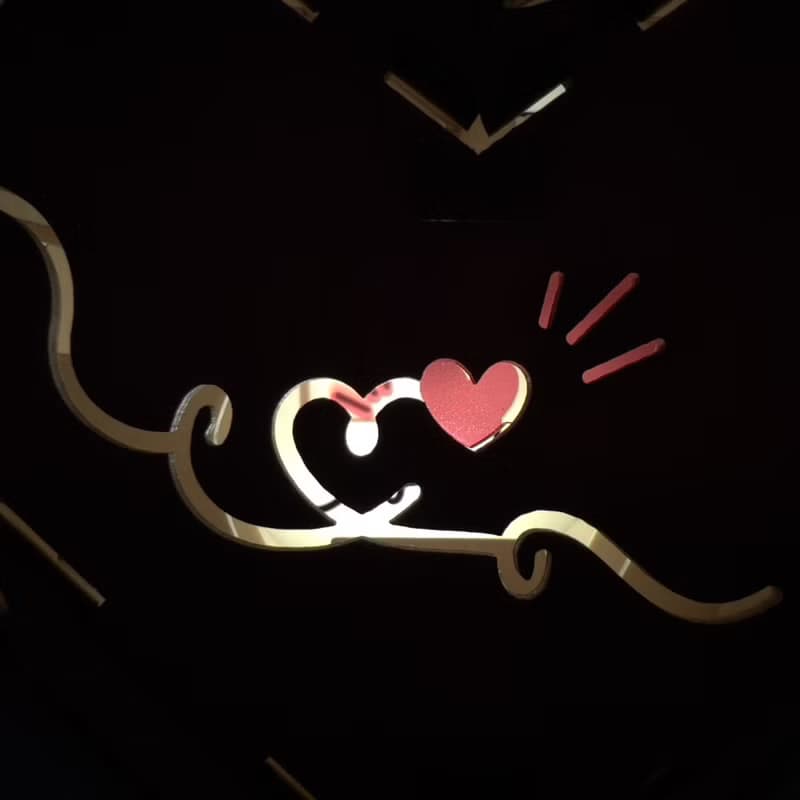 Team Green 3D木拼圖 - 心形小夜燈 | 情人送禮 拼圖 手作 創意