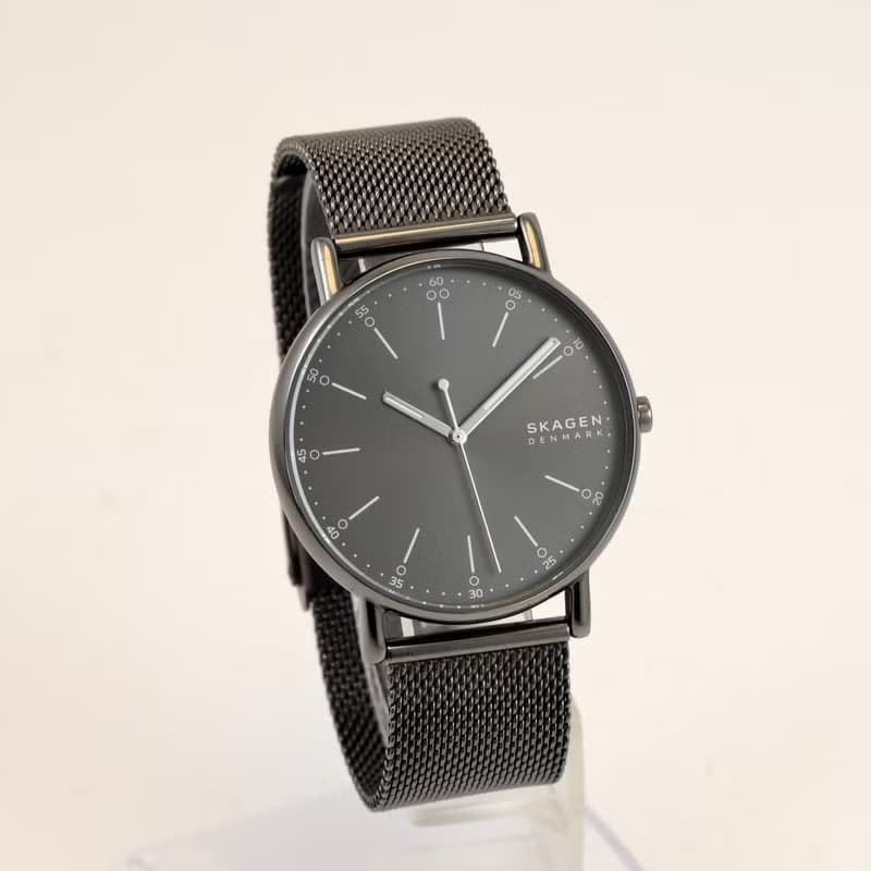 電池交換済 スカーゲン シグニチャー SKAGEN SIGNATUR 男性用腕時計 40mm Quartz SKW6577 デンマークデザイン 手錶