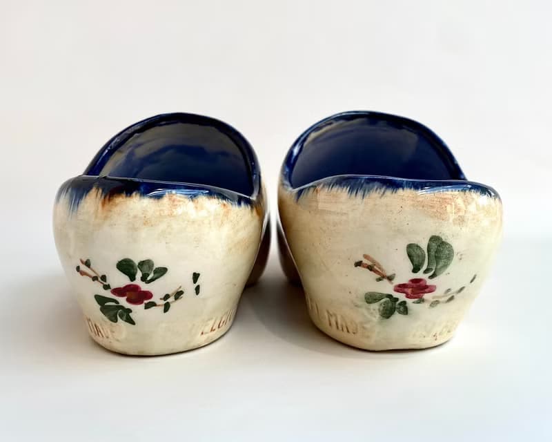 復古 1960 陶瓷裝飾鞋或小飾品架 |比利時