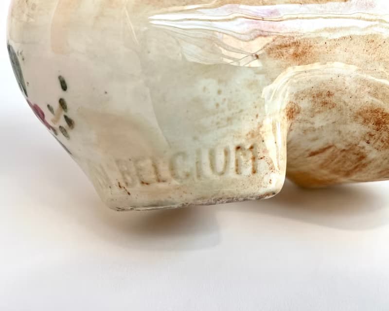 復古 1960 陶瓷裝飾鞋或小飾品架 |比利時