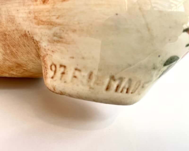 復古 1960 陶瓷裝飾鞋或小飾品架 |比利時