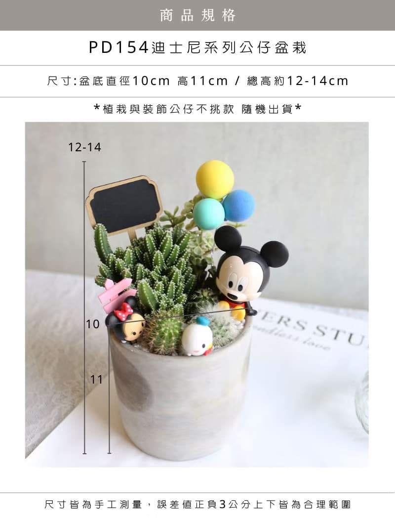 PD154卡通公仔多肉仙人掌盆栽