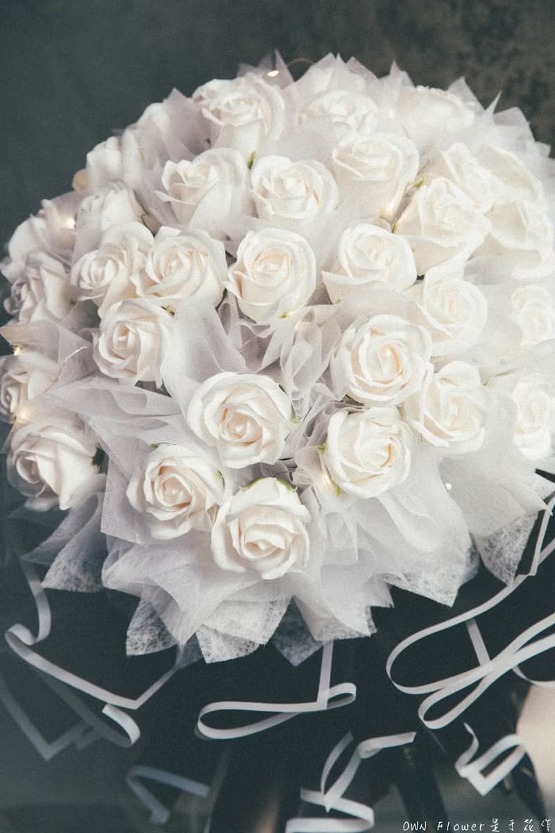 36朵花束/求婚花束/白玫瑰/香皂花/生日花束/情人節花束/生日花束