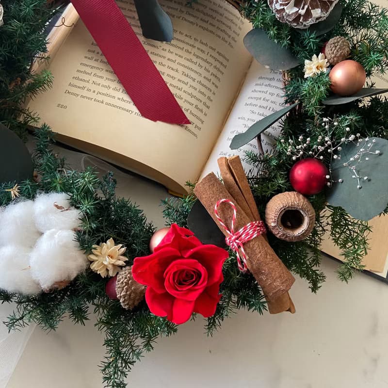 永生雪松 聖誕花圈