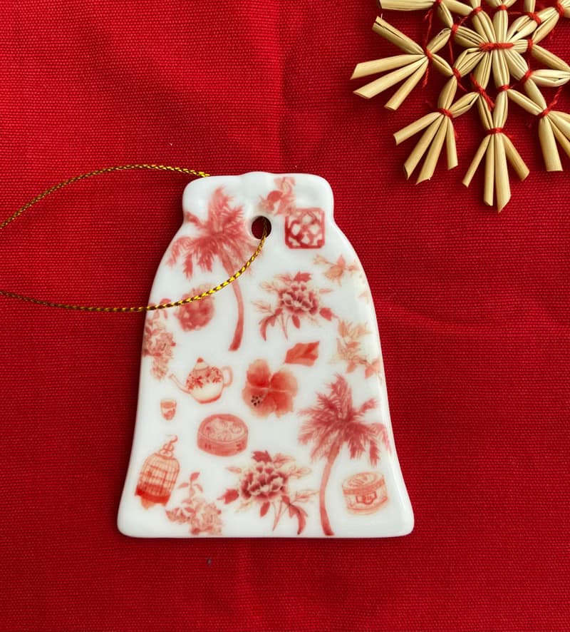 陶瓷鐘形聖誕樹飾品
