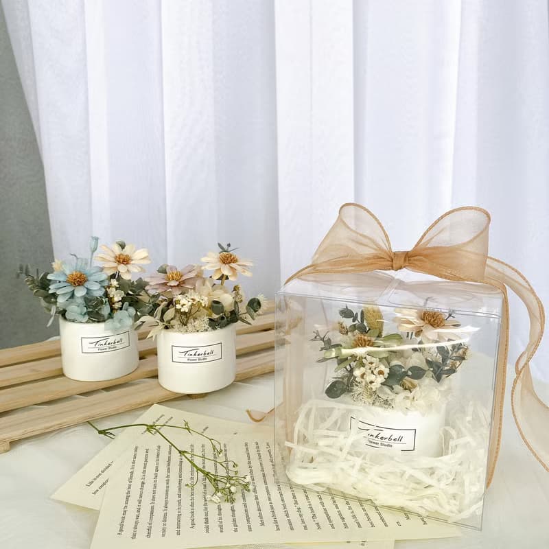 恬靜小時光 小雛菊盆花 永生花