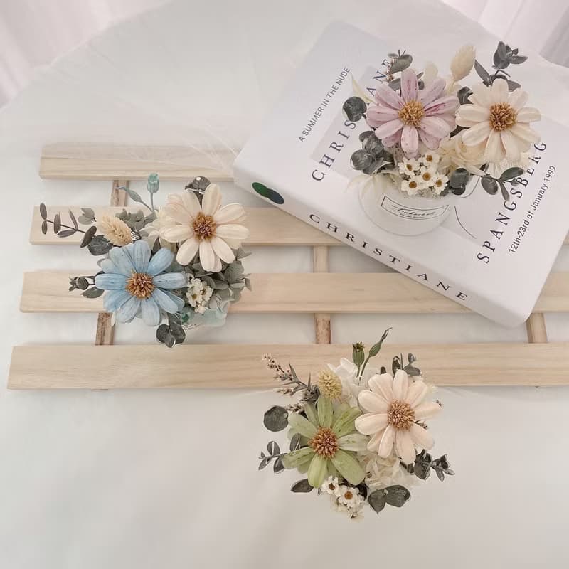 恬靜小時光 小雛菊盆花 永生花