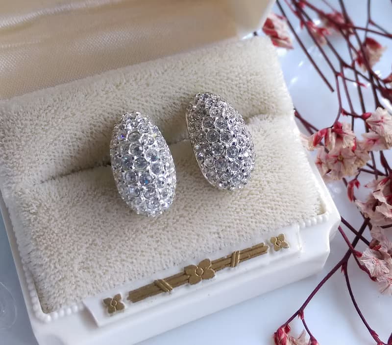 Vintage Jewelry 西洋古董飾品 ROMAN 經典 彎曲C 針式耳環
