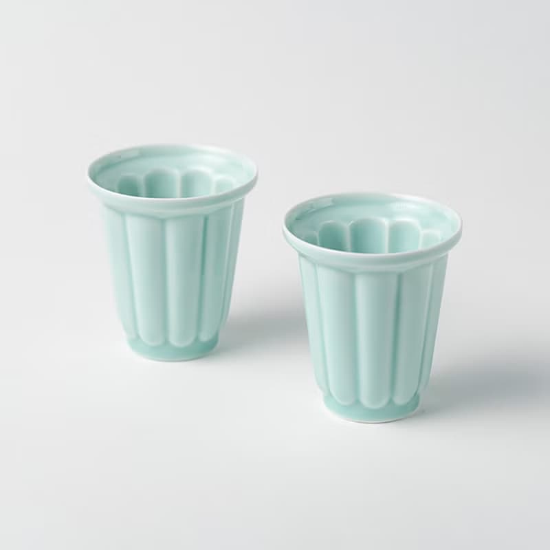 青瓷 - 免丟陶瓷收藏版 - 梅花對杯 | 母親節禮物