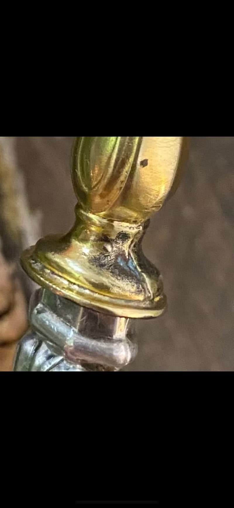 罕見法國訂製款珍珠母貝柄 銅鍍金鍍銀使用面 雙色變型餐4件組