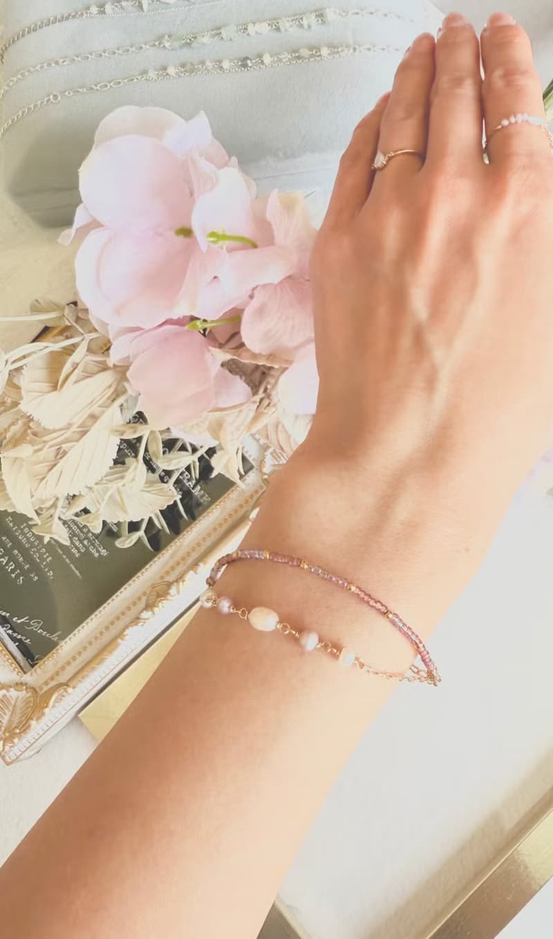 手作手鍊  淡水珍珠  日本手作家