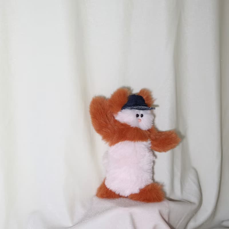 Don't move! A-B yo Bear keyring_orange