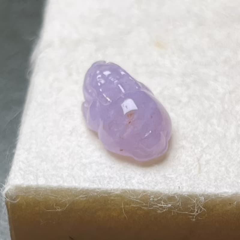 【招財神獸】冰種紫羅蘭翡翠三腳蟾蜍|戒面|天然緬甸玉翡翠|送禮