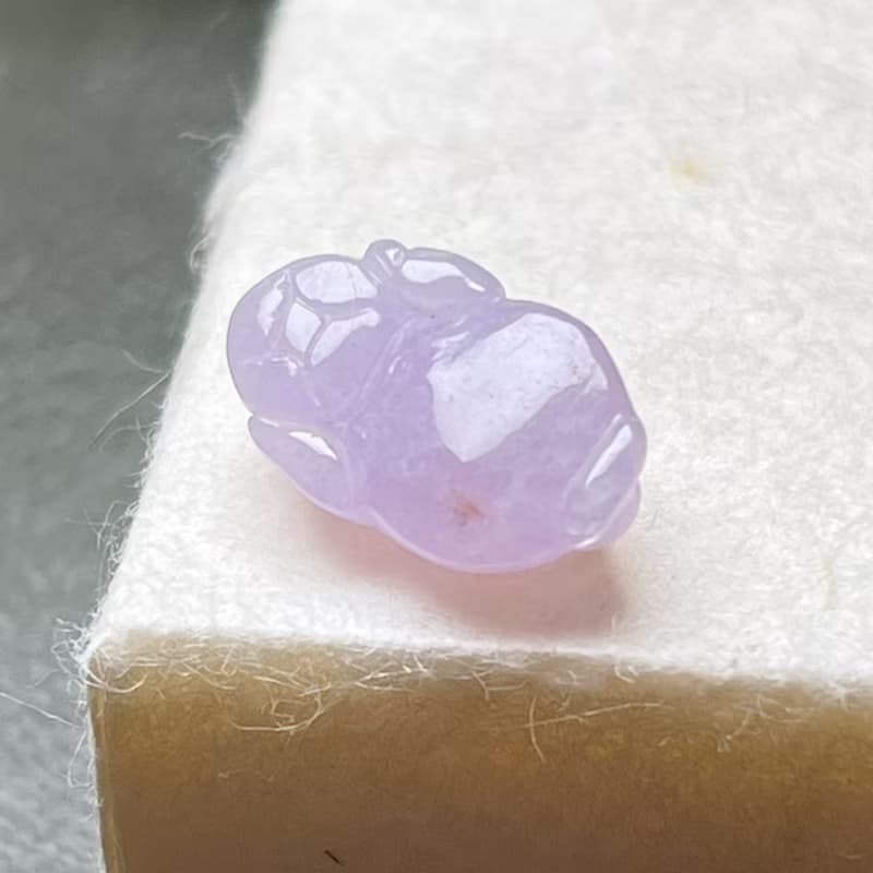 【招財神獸】冰種紫羅蘭翡翠三腳蟾蜍|戒面|天然緬甸玉翡翠|送禮