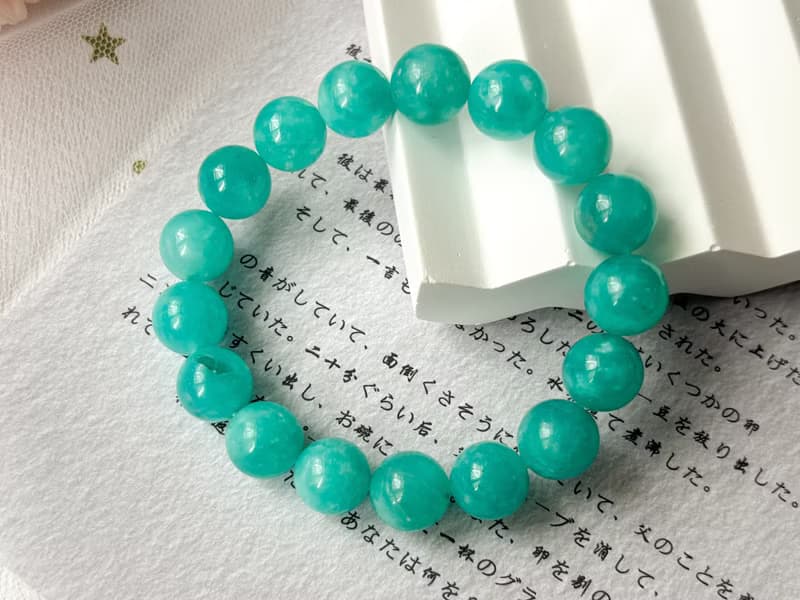 【一物一圖 微瑕出清】天然11.5mm天河石手鍊
