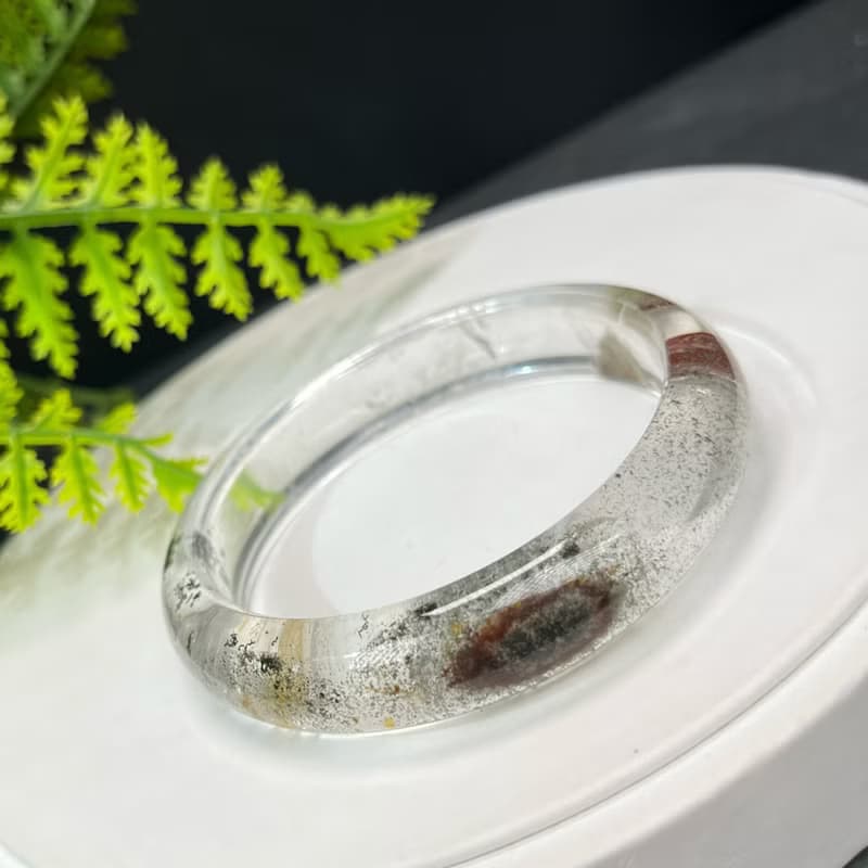 高品質 四季幽靈水晶手鐲 57MM 晶體冰透天眼 異象石英 招財富足
