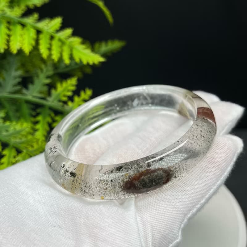 高品質 四季幽靈水晶手鐲 57MM 晶體冰透天眼 異象石英 招財富足