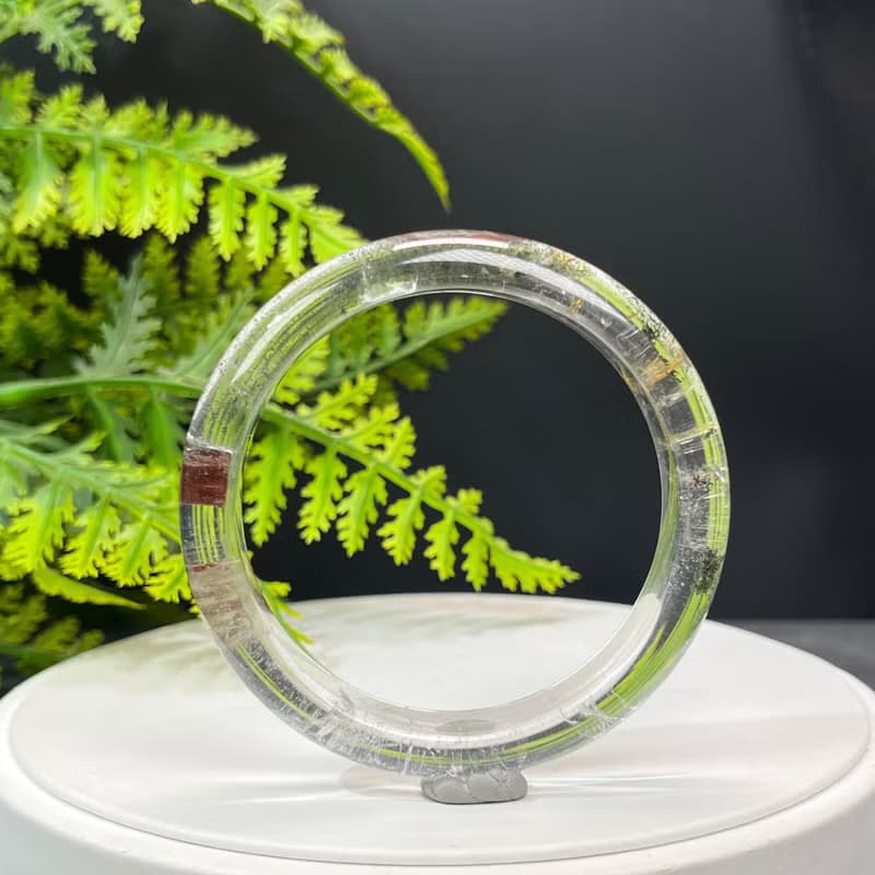 高品質 四季幽靈水晶手鐲 57MM 晶體冰透天眼 異象石英 招財富足