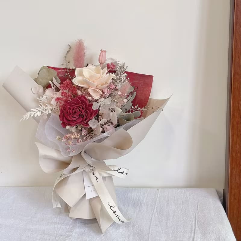 【香氛擴香花束】小資款 婚禮小物 香氛擴香花 生日禮物 乾燥花束