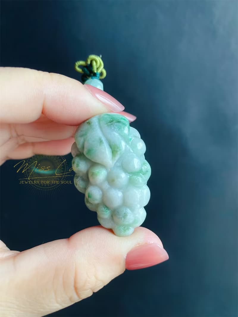 天然緬甸玉 翡翠 葡萄 葫蘆 蓮蓬 掛繩 禮物 包掛 長輩禮 車掛