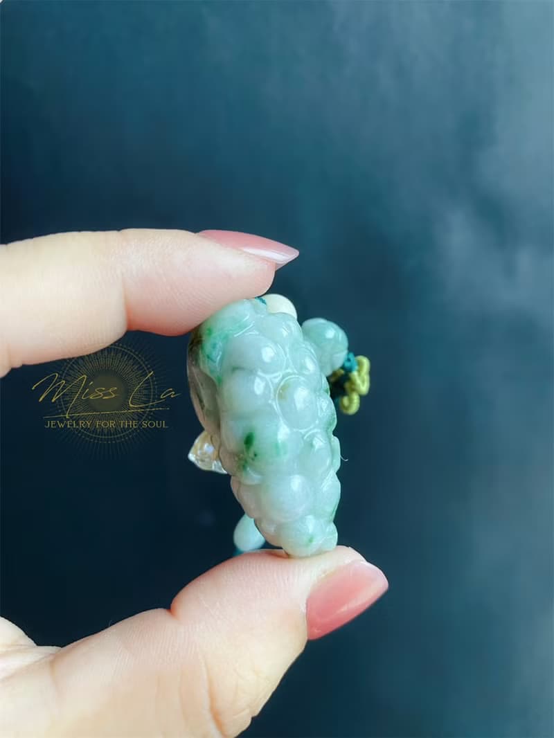 天然緬甸玉 翡翠 葡萄 葫蘆 蓮蓬 掛繩 禮物 包掛 長輩禮 車掛