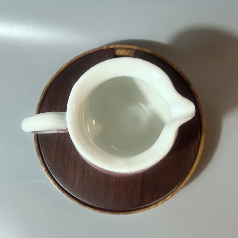 溫潤白釉銅紅正把茶海 / 白釉公道杯 / 小平凡手作