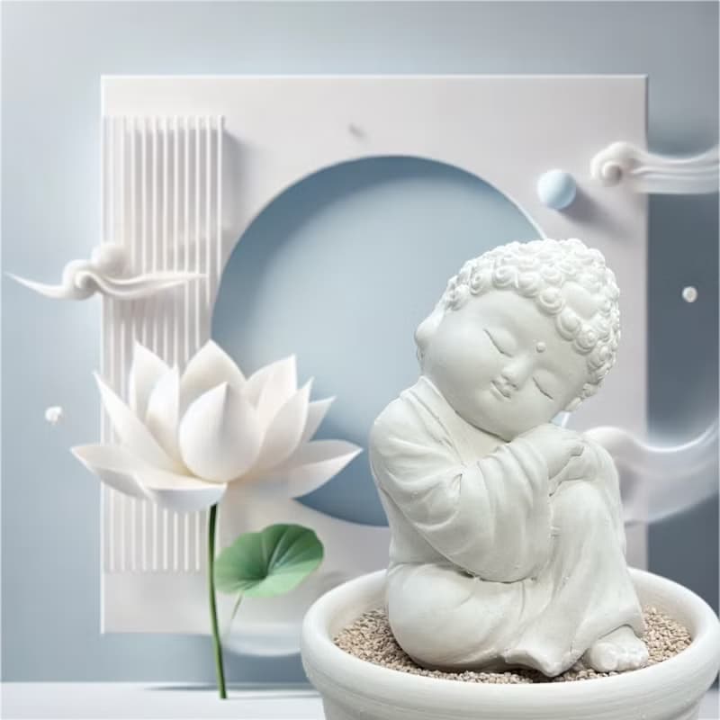 淨念吉祥小佛之大覺小盤套組  喚醒心靈智慧 提升居家氛圍