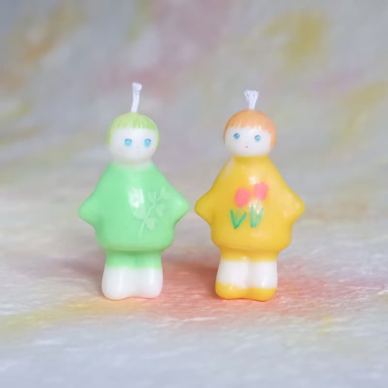 小寶寶 手工香薰蠟燭 綠色發芽小寶寶