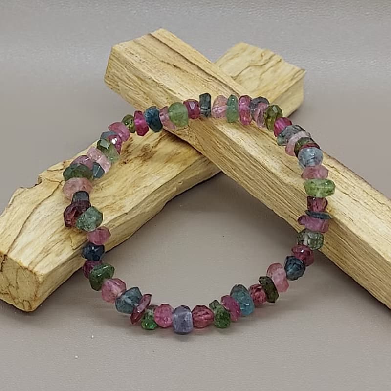 Tourmaline 碧璽不定形手錬(切面) - 招財 長壽 健康 人緣