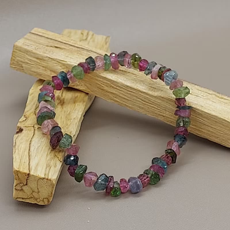 Tourmaline 碧璽不定形手錬(切面) - 招財 長壽 健康 人緣