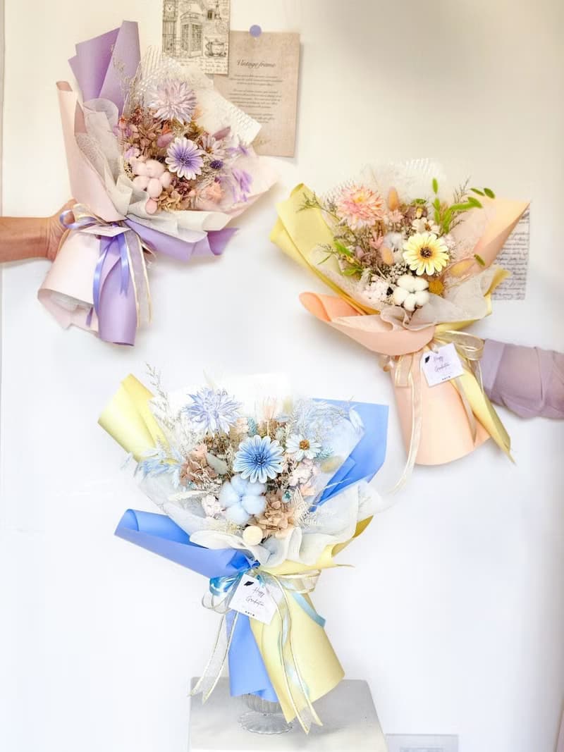 逐夢 擴香花束 M 永生花 乾燥花 畢業花 太陽花 畢業禮物