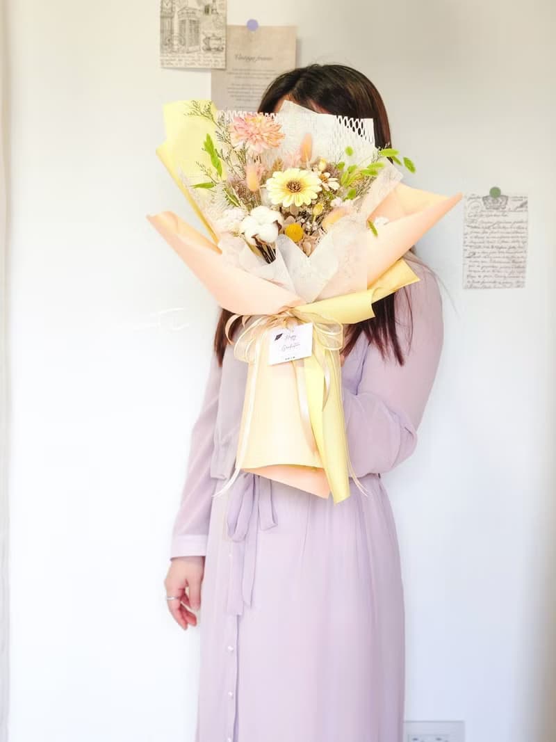 逐夢 擴香花束 M 永生花 乾燥花 畢業花 太陽花 畢業禮物