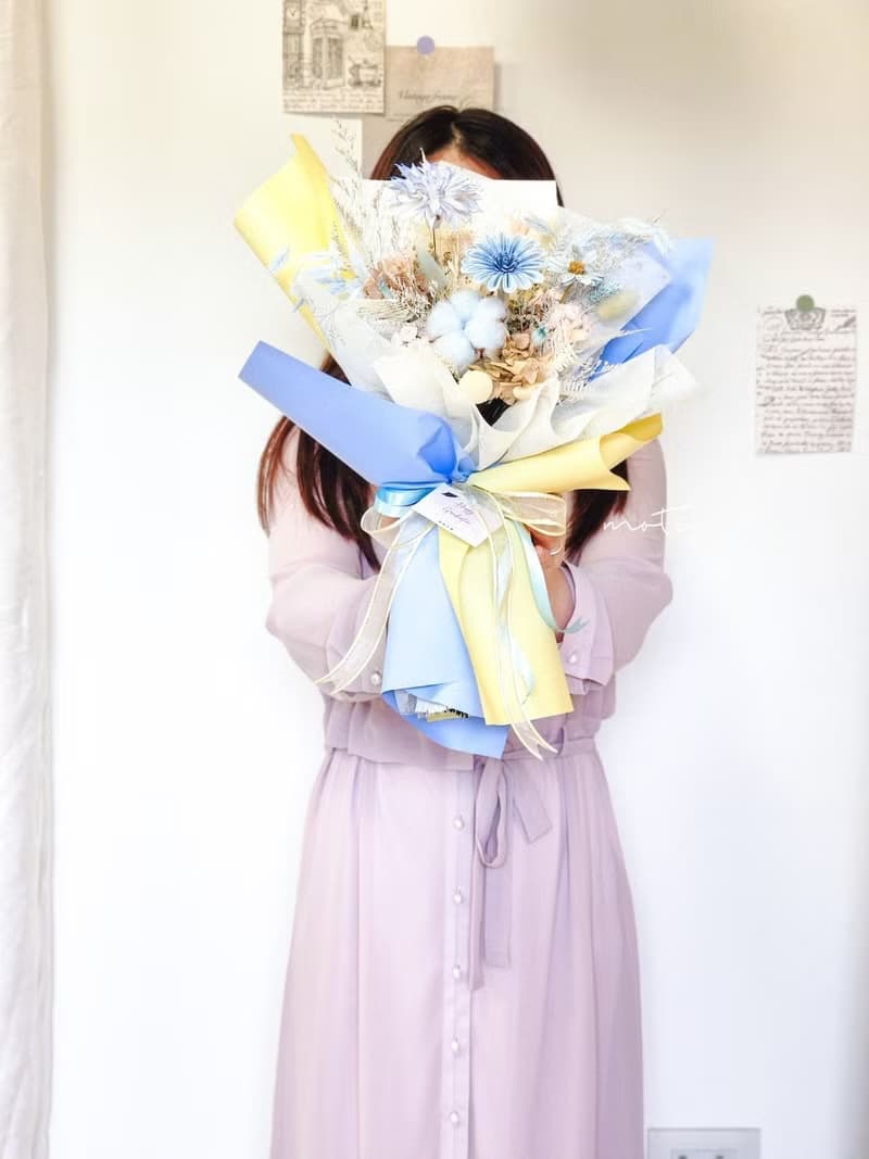 逐夢 擴香花束 M 永生花 乾燥花 畢業花 太陽花 畢業禮物