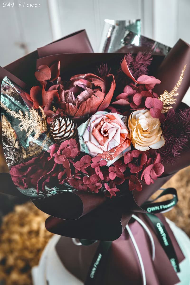 花束禮物/鈔票花束/小花束/有錢花/錢花束/生日禮物/紙鈔花/花禮