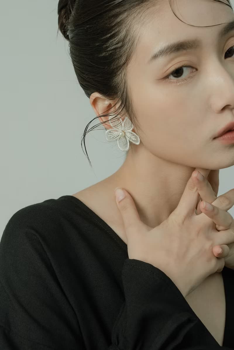 刺繡花耳環Flower Embroidery Earrings