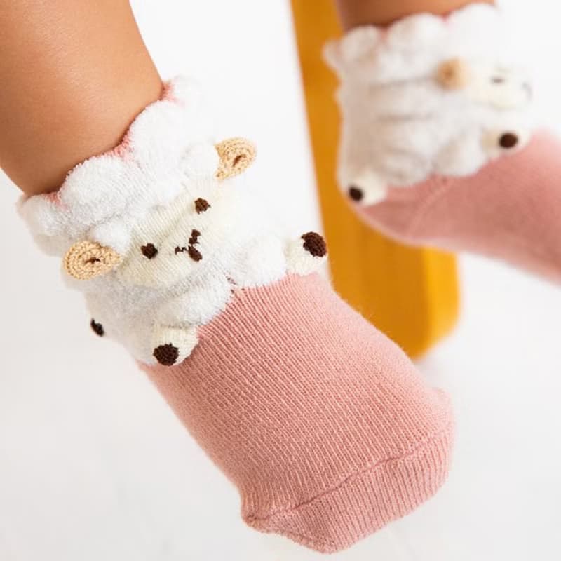 1212252P  2足セットギフトボックス POP UP SOX ギフトボックスセット ひつじ Sheep 日本製 サックスブルー/ピンク