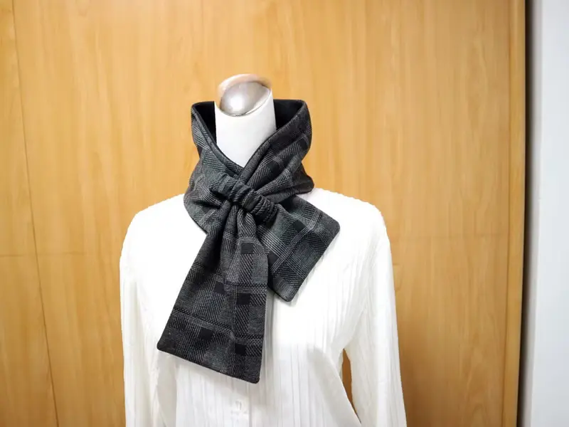 可調式短圍巾.scarf 保暖圍脖 雙面雙色 大人.小孩均適用