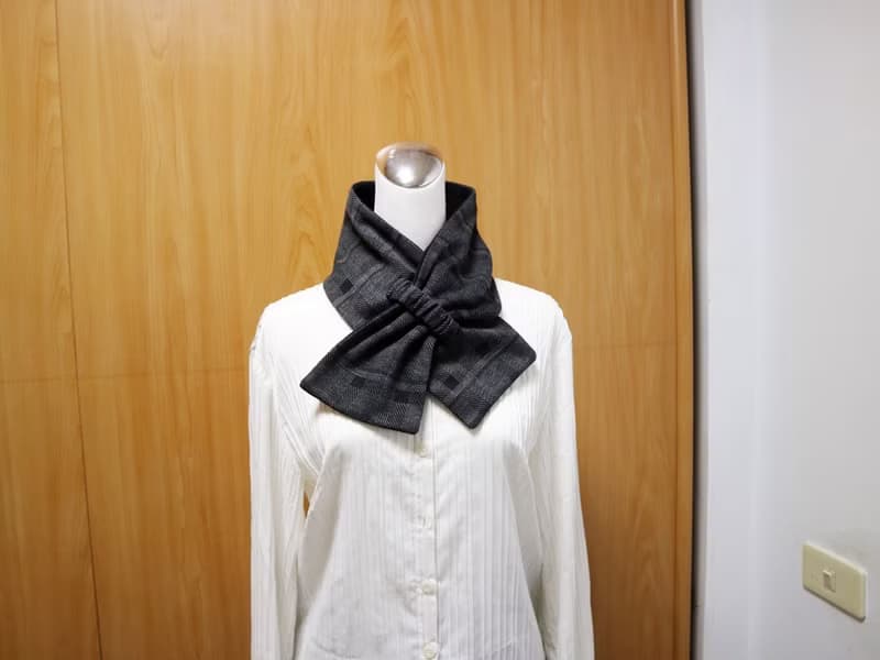 可調式短圍巾.scarf 保暖圍脖 雙面雙色 大人.小孩均適用