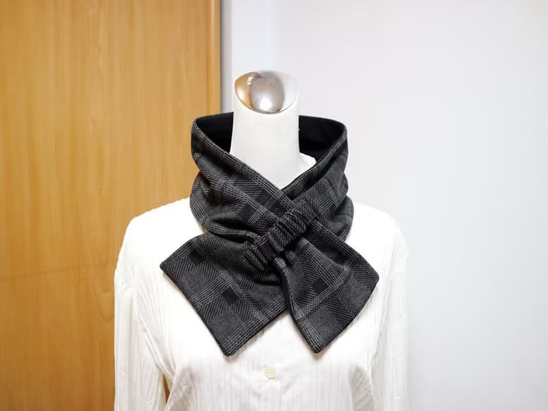 可調式短圍巾.scarf 保暖圍脖 雙面雙色 大人.小孩均適用