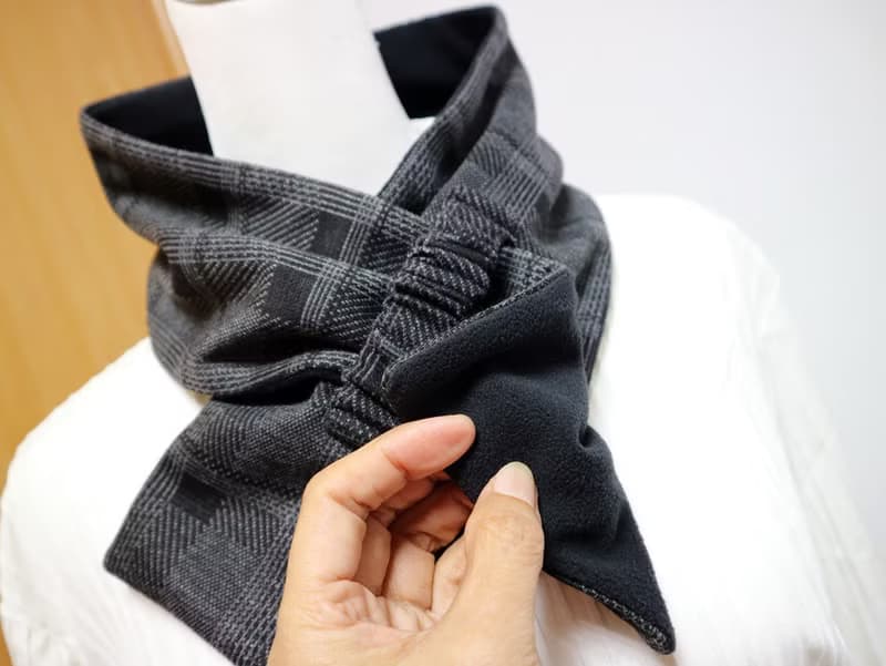 可調式短圍巾.scarf 保暖圍脖 雙面雙色 大人.小孩均適用
